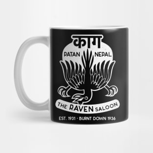 The Raven Saloon (white version) Mug